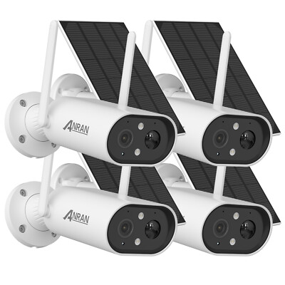 ANRAN 3MP Solar Security Camera Outdoor Wireless WiFi Solar Camera CCTV IR Night