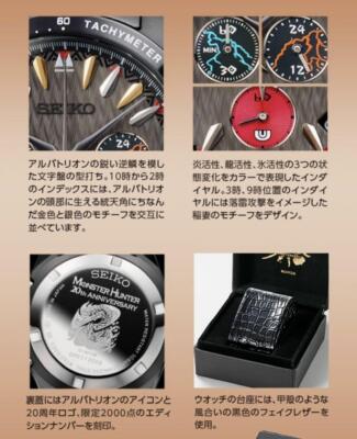 SEIKO MONSTER HUNTER 20thアニバーサリー　アルバトリオン Seiko Monster Hunter 20th Anniversary Alatreon Limited