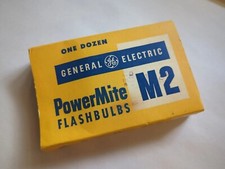 Vtg General Electric PowerMite Flash Bulbs M2 Open Box 7 Bulbs