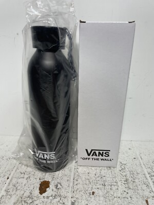 Vans Aluminum Water Bottle Skateboarding Black White Checkered VN0009M4NOA 