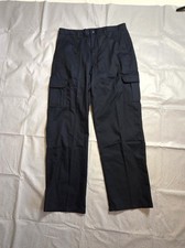 Image of BNWOT Size 34R Absolute Apparel Premium Workwear AA75 Cargo Trousers Navy