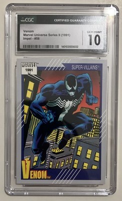 1991 Marvel Universe Series II Impel #58 Venom | CGC 10 Gem Mint