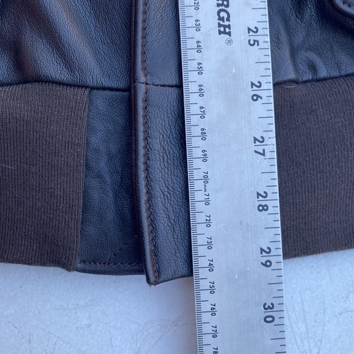 Cockpit USA A-2 Flight Jacket Mens 48 Brown Goatskin Leather US Army Air Force - Picture 14 of 21