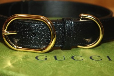 GUCCI Interlocking G Demetra Leather Pet Dog Collar Size Large From Japan