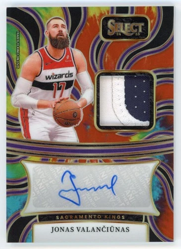 2024-25 PANINI SELECT JONAS VALANČIŪNAS PATCH AUTO TIE DYE /25 #AM-VAL