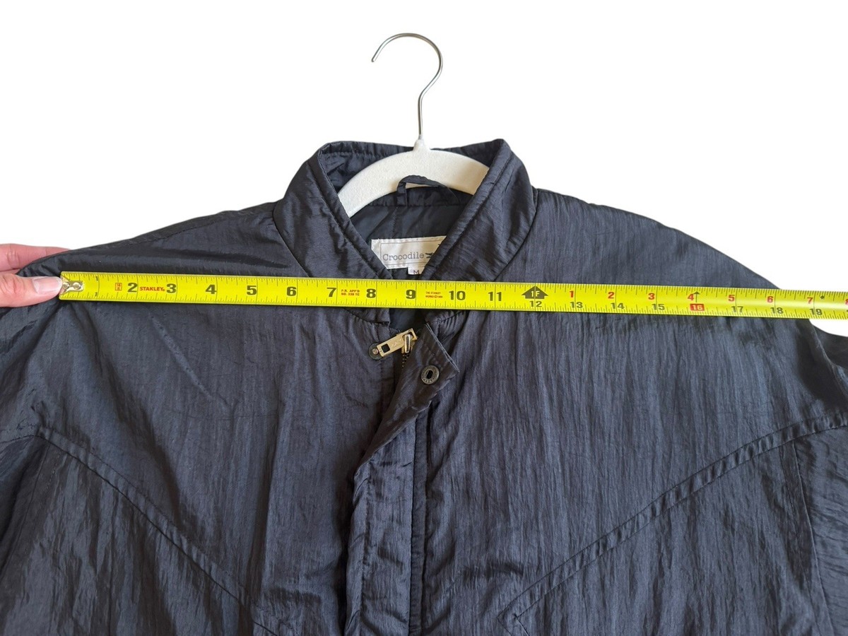 Men's Vintage Crocodile Brand Jacket Black with Zip Size M | eBay