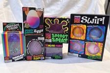 Nee Doh Assortment Dream Drop Dippin Dazzler Eggs Swirl Splat Squeeze Toy
