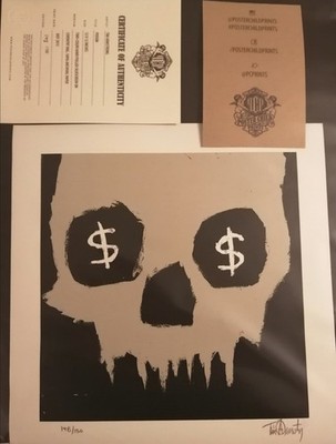 Poison Tim Armstrong signed screen print poster Rancid Transplants Timebomb COA