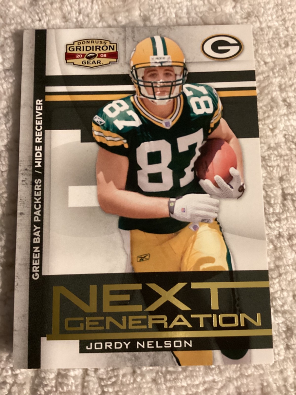 Jordy Nelson Donruss Gridiron Gear Next Generation #NG7 Base