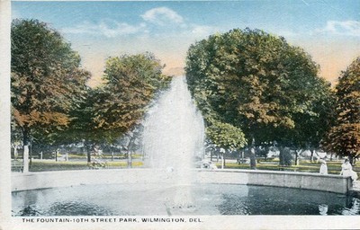 Karte USA WILMINGTON DE The Fountain 10TH Street Park