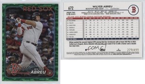 2024 Topps Series 2 Green Foil /499 Wilyer Abreu #672 Rookie RC