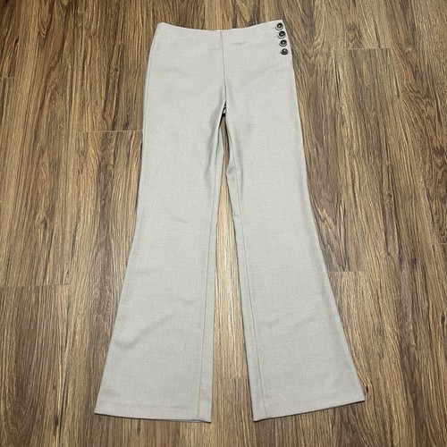 Anthropologie Elevenses Pants The Brighton Trousers Wide Leg Light Brown Sz 4