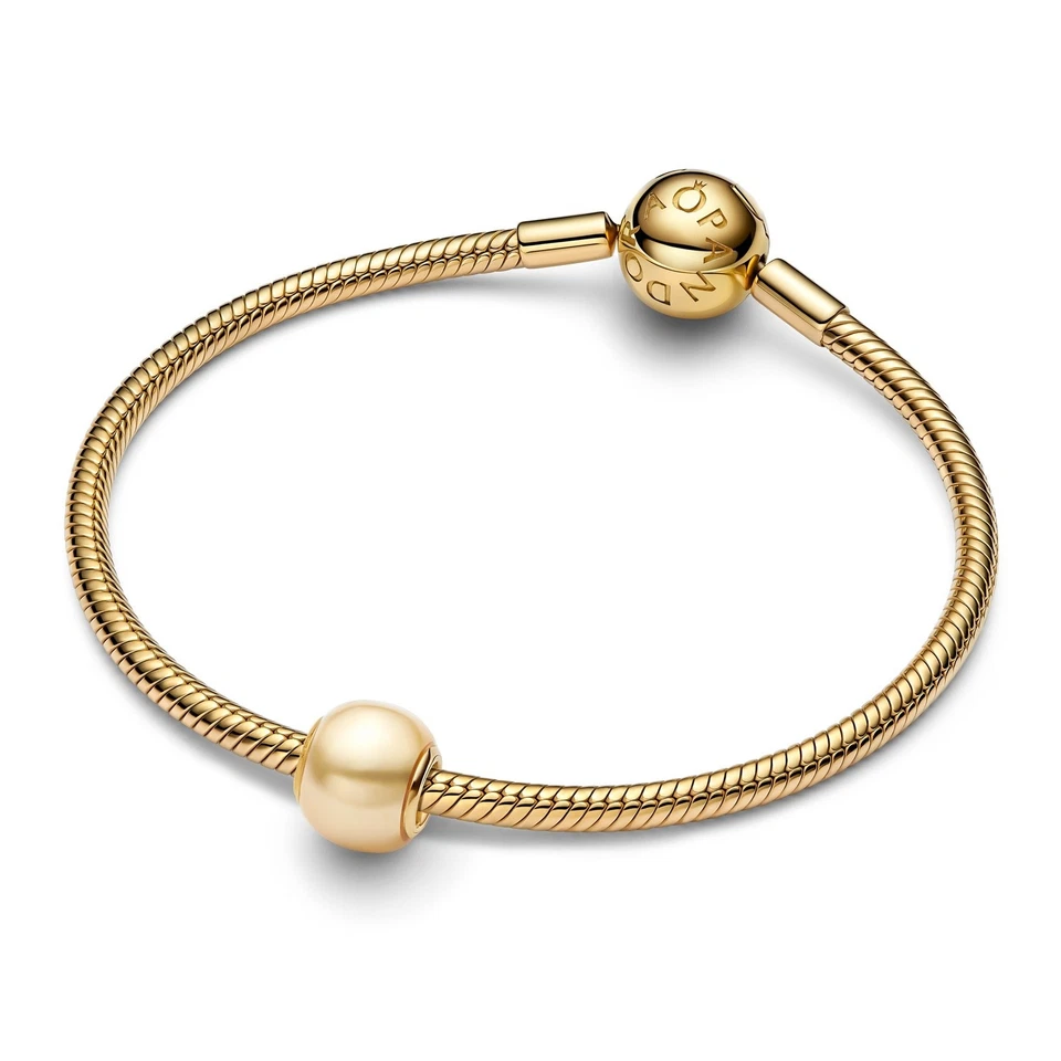 PANDORA Schmuck Charm Goldfarbene Perle 763781C01 - Bild 3 von 4