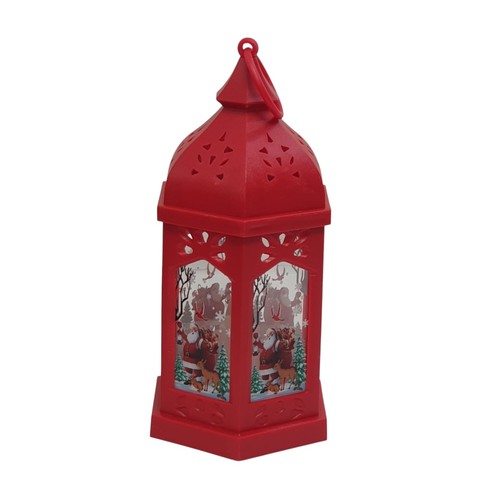 Festliche LED Laterne 18cm Weihnachtsdeko Lichter - Rot Weiß Bronze Einzeln/Set - Bild 9 von 16