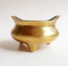 Xuande Brûleur d'encens Grand Encensoir tripode Bronze vide-poches
