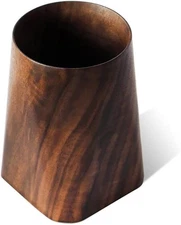 Durable Whole Piece Black Walnut Pencil Wood Holder Wooden Desktop Cup Office