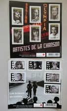 FRANCE 2011 SINGERS CHANSON SPECIAL SHEET RED CROSS sold 5,6€ rt07 /eh565