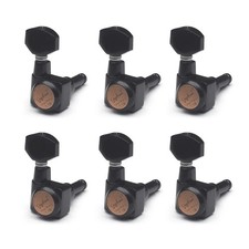 SAPHUE 6 in-line Guitar Locking Tuners Screw-Free 1:18 Locking Tuning Key Pegs