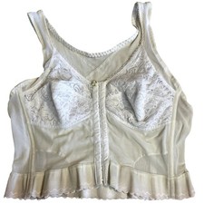 VTG Gelmart Cottage Core Boned Floral Lace Victorian Style Corset Top Sz 38B