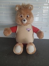 Teddy Ruxpin Doll 1985 VTG Worlds Of Wonder WOW With 1 Tape Power Works READ