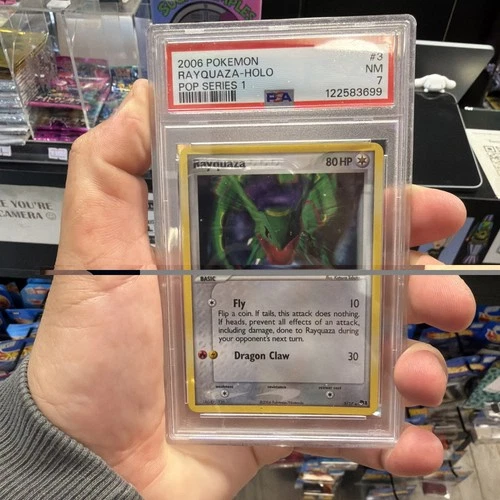 PSA 7 2006 Pokemon Rayquaza -Holo Pop Series 1 #3