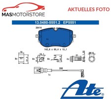 SATZ BREMSBELÄGE BREMSKLÖTZE ATE 130480-55512 A FÜR SKODA ENYAQ IV SUV
