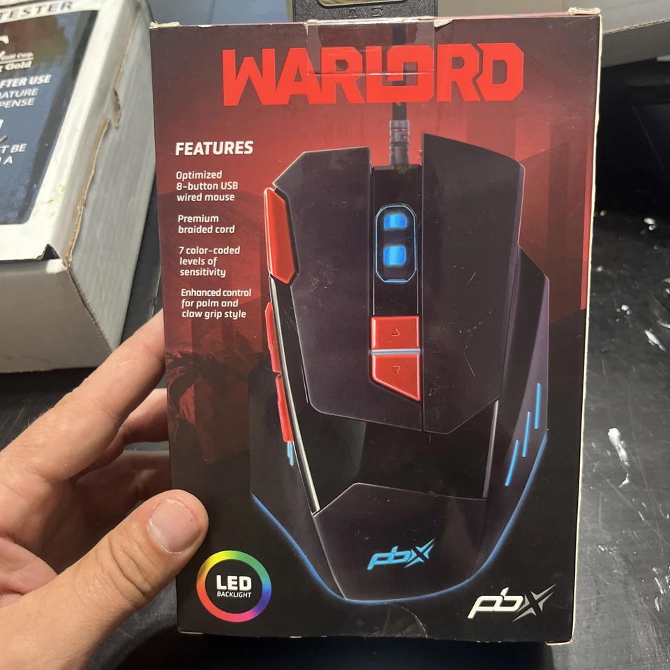 Warlord Wired Professional Gaming Mouse by PBX ~ NEW - Image 4 of 4