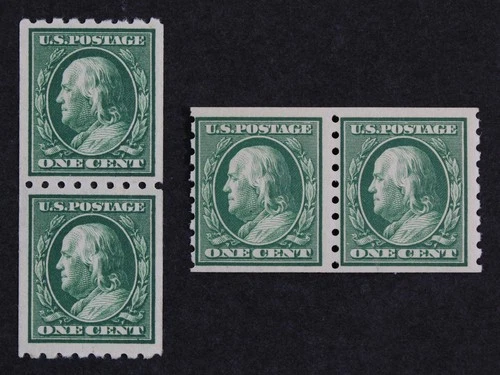 CKStamps: US Stamps Collection Scott#390 1c Franklin Mint LH OG #392 Mint NH OG