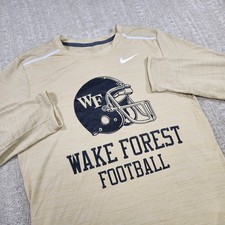 Camisa Wake Forest Demon Deacons Hombres Equipo Pequeño Emitida Nike Dri Fit Fútbol