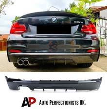 F�r BMW 2er F22 F23 Glanz Schwarz Heck Diffusor Volant Sto�stange Body Kit 13-21