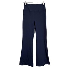 Halara Navy Blue Flare Pants Womens Small Petite High Rise Pull On Stretch