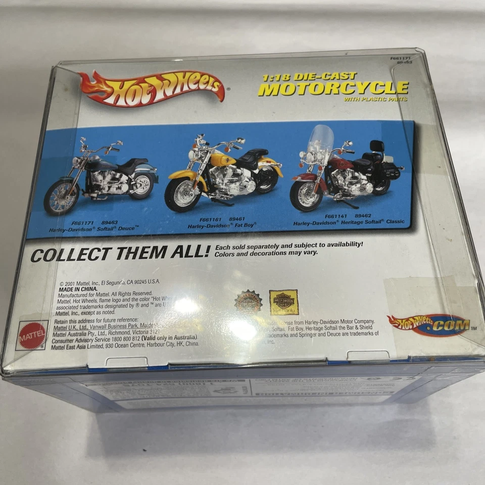 Harley Davidson Hot Wheels F661171 Softail® Deuce de colección nueva en caja. 5" Foto 2 de 4
