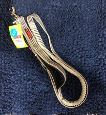 KONG Dog Leash Padded Traffic Handle 6 Ft. Long 1" Wide Black All Metal Clips