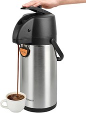 Airpot Coffee Dispenser Thermal with Pump, 3L Insulated Stainless Steel...