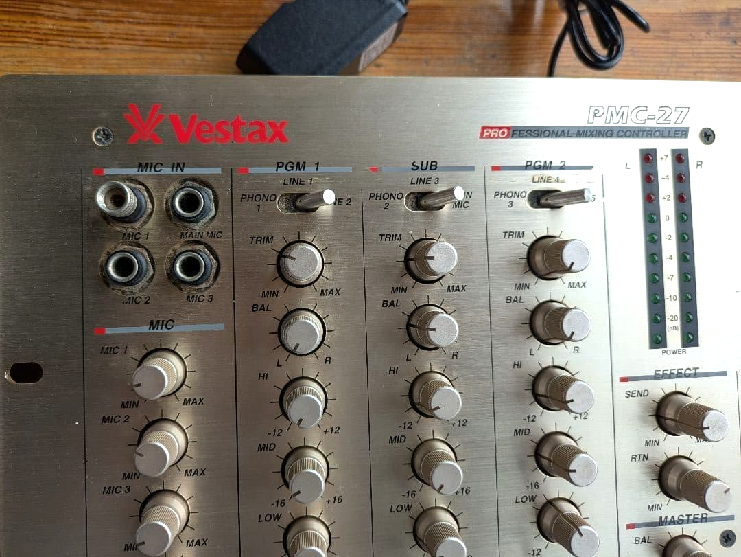 1*6様 Vestax PMC-27 Vestax PMC-27 DJ Mixer Professional Mixing Controller | eBay