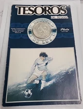 $100 pesos de Plata Tesoro's del Mundial Mexico 1986 U15