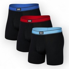 SAXX Underwear Co. Men's Underwear with Pouch Daytripper Boxer Brief 3Pk Large