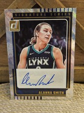 2025 Panini WNBA Donruss Alanna Smith Silver Holo Auto Minnesota Lynx