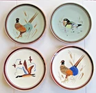 Lot of 4 - 1950s Stangl Pottery Sportsman Pattern 11" Pheasant Round Plates
