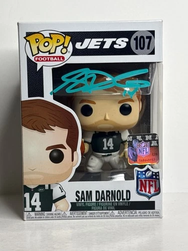 Sam Darnold Signed Football New York Jets Funko #107 PSA AF61584