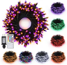 Halloween Color Changing String Lights, 82ft 200 82ft, RGB (Red, Green, Blue) 