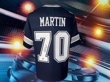 ZACK MARTIN AUTOGRAPHED CUSTOM DALLAS COWBOYS BLUE JERSEY BECKETT AUTHENTACATED