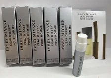 ISSEY MIYAKE L'EAU D'ISSEY POUR HOMME .8ml .02fl oz x 5 COLOGNE SPRAY SAMPLES