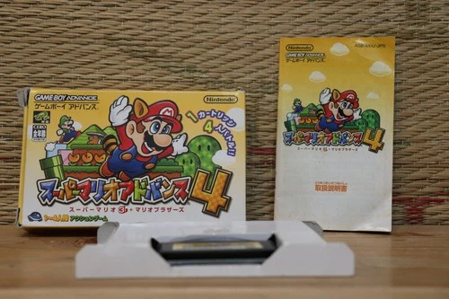 Super Mario Advance 4 w/box manual Nintendo Gameboy Advance GBA VG!