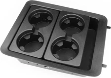 Center Console Tray Cup Holder Bezel Replacement for 2007-2014 Chevy Black 