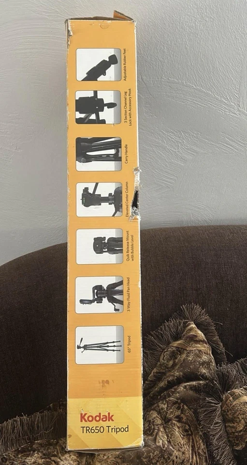 Vintage Kodak Lightweight Tension Control Tripod- With Original Box - Image 2 of 3