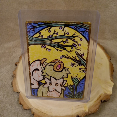 Pokémon: ''Rockruff'' Hand Drawn Art Card Original ACEO Fan Art Unique