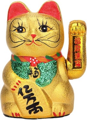 Lucky Cat Ceramic Decoration