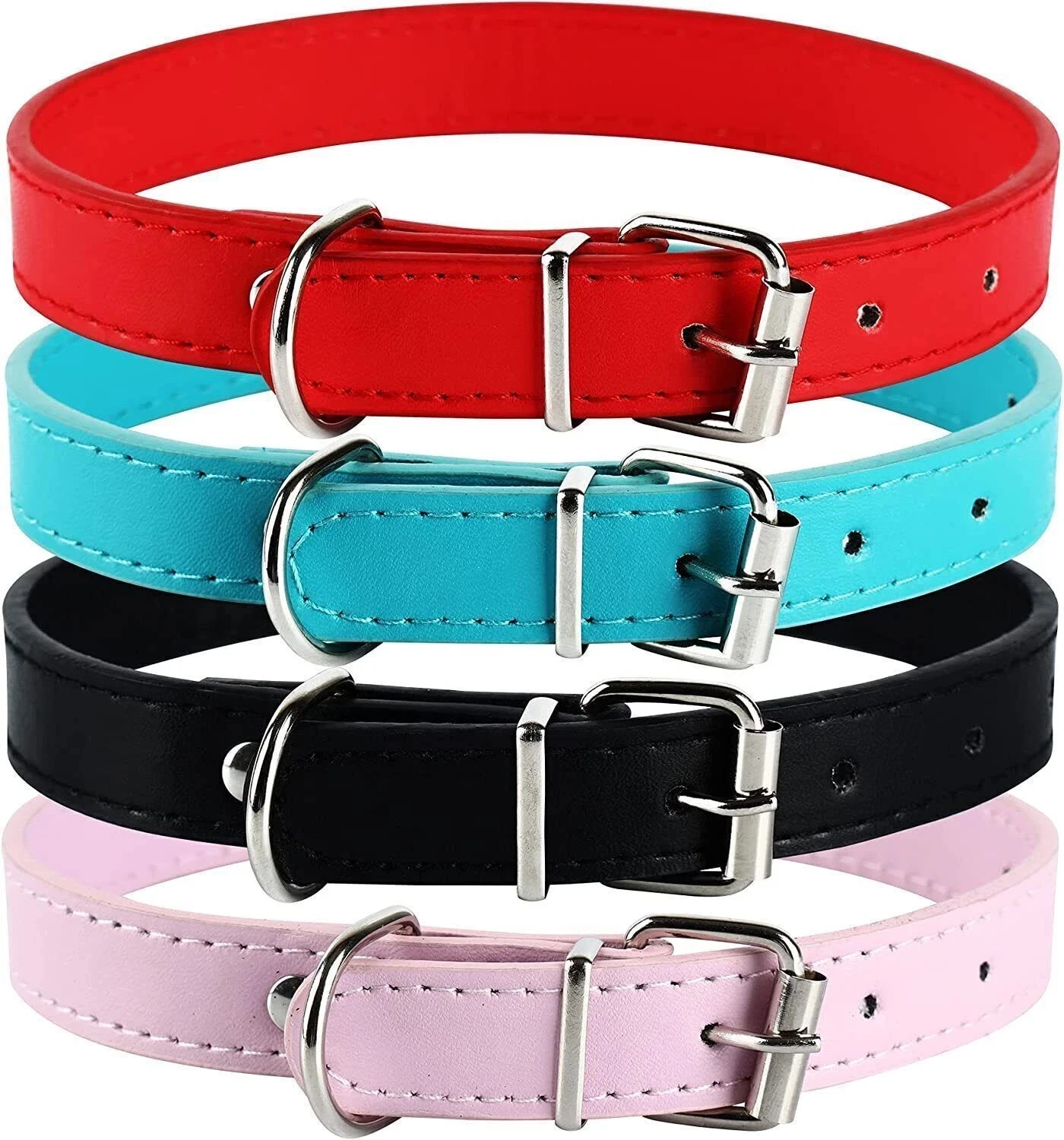 Dog Collar/ Cat Collars Adjustable Multi-Color Pet Collar.