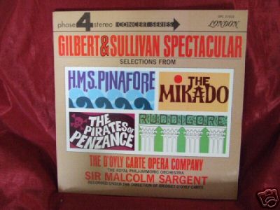 Gilbert & Sullivan Spectacular LP D'Oyly Carte/Sargent